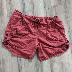 Free People Coral Drawstring Shorts, 12